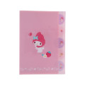 Japan Sanrio 5 Pockets A4 Clear File - My Melody : Pastel Favourite - 1