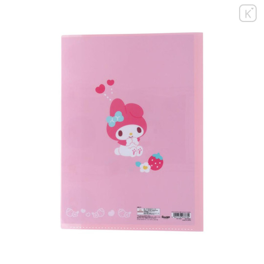 Japan Sanrio 5 Pockets A4 Clear File - My Melody : Pastel Favourite - 2