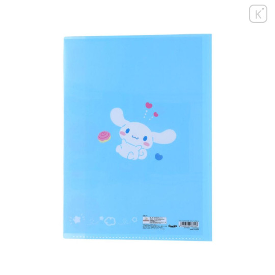 Japan Sanrio 5 Pockets A4 Clear File - Cinnamoroll : Pastel Favourite - 2