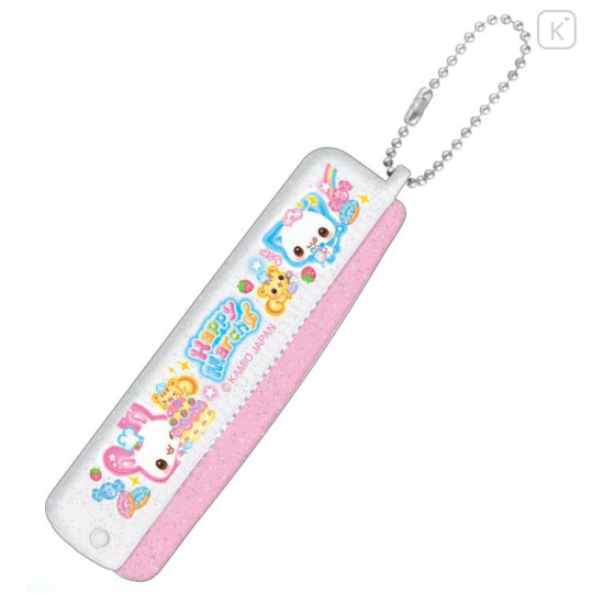 Japan Heisei Retro Folding Brush & Comb - Kira Usa Twins : Glitter - 1