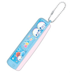 Japan Kamio Folding Brush & Comb - Pukupuku Awawa-chan : Heisei Retro Glitter B