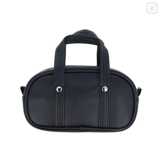 Japan Sanrio Cosmetic Pouch - Hello Kitty : School Bag Style With Dangling Tail - 2