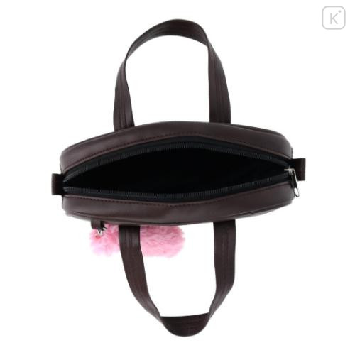 Japan Sanrio Cosmetic Pouch - My Melody : School Bag Style With Dangling Tail - 4