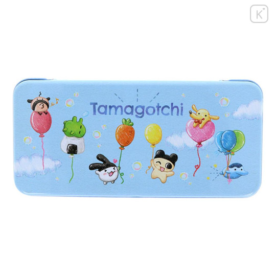 Japan Tamagotchi Tin Pencil Case - Balloon Blue - 1