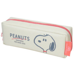 Japan Peanuts Pacotray Pen Pouch - Snoopy : Ivory Pink