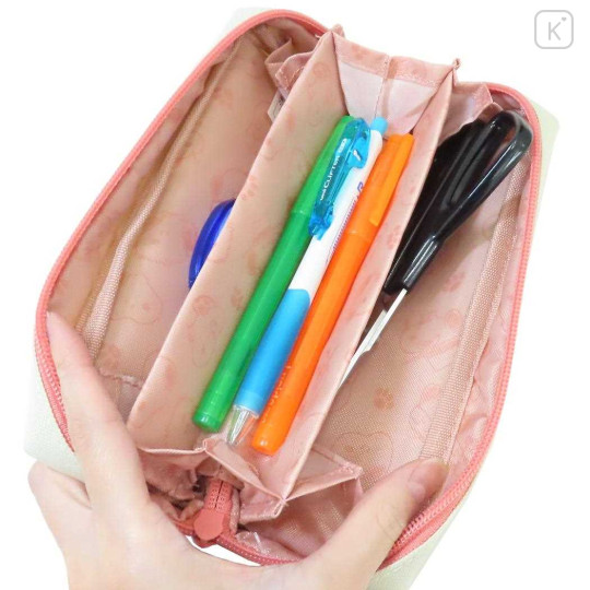 Japan Peanuts Pacotray Pen Pouch - Snoopy : Ivory Pink - 3