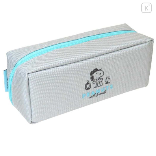 Japan Peanuts Pacotray Pen Pouch - Snoopy & Woodstock : Road Trip Grey - 2