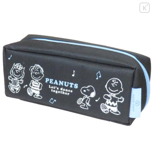 Japan Peanuts Pacotray Pen Pouch - Snoopy : Music Black Blue - 1