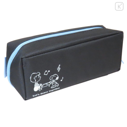 Japan Peanuts Pacotray Pen Pouch - Snoopy : Music Black Blue - 2