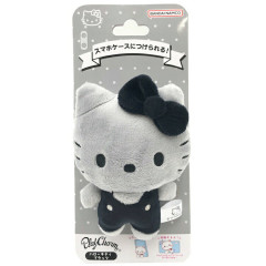 Japan Sanrio Play Charm Phone Holder - Hello Kitty : Black Grey