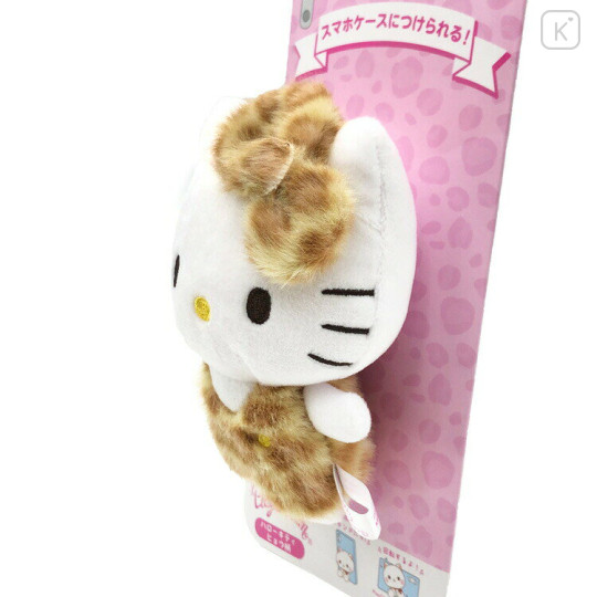 Japan Sanrio Play Charm Phone Holder - Hello Kitty : Leopard - 2