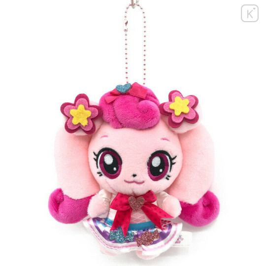 Japan Catch Teenieping Mascot Keychain - Heartsping Ribbon Dress - 1