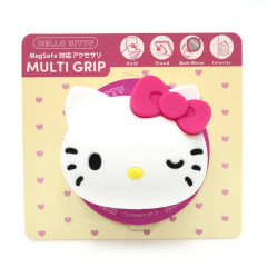 Japan Sanrio MagSafe Compatible Smartphone Grip - Hello Kitty : Happy Face