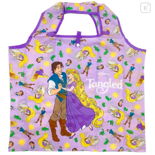 Japan Disney Eco Shopping Bag - Rapunzel : Characters Purple - 1