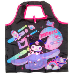 Japan Sanrio Eco Shopping Bag - Kuromi : KUROMIfy the World Black Pink
