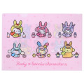 Japan Sanrio A4 Clear File - Rody Bounce Horse Characters Pink - 1