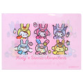 Japan Sanrio A4 Clear File - Rody Bounce Horse Characters Pink - 2