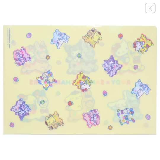 Japan Sanrio A4 Clear File - Rody Bounce Horse Characters Yellow - 2