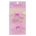Japan Sanrio Mascot Hair Tie Set - My Melody : Ruffle Lace Frill Glitter - 1