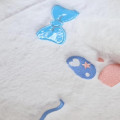 Japan Sanrio Fluffy Fur Tote Bag - Cinnamoroll : Heart Eyes Ribbon - 4
