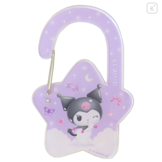 Japan Sanrio Acrylic Carabiner - Kuromi : Pastel Favourite Star - 1
