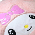Japan Sanrio Fluffy Fur Tote Bag - My Melody : Heart Eyes Ribbon - 4
