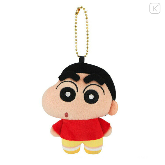 Japan Crayon Shin-chan Flat Mascot Keychain - Shinnosuke Nohara - 1