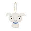 Japan Crayon Shin-chan Flat Mascot Keychain - Shiro - 1