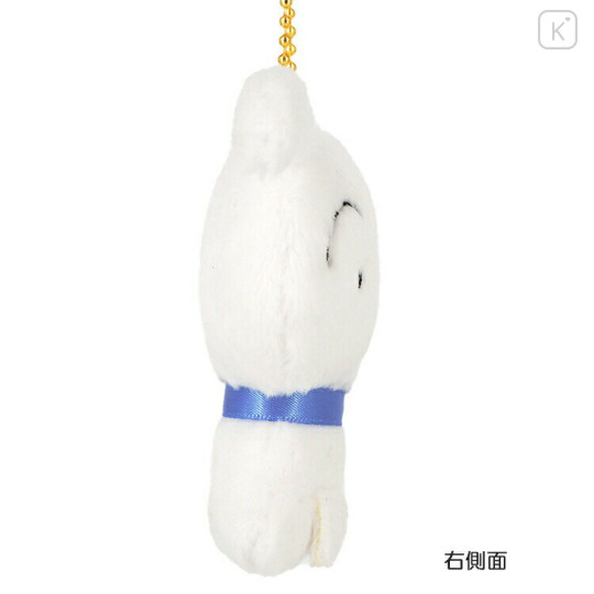 Japan Crayon Shin-chan Flat Mascot Keychain - Shiro - 2