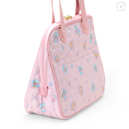 Japan Sanrio Original Quilted Boston Bag - Little Twin Stars : Starry Sky Angel 50th Anniversary - 3