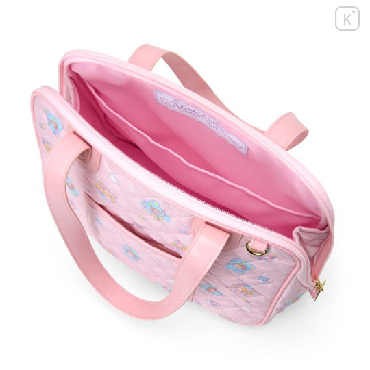 Japan Sanrio Original Quilted Boston Bag - Little Twin Stars : Starry Sky Angel 50th Anniversary - 4