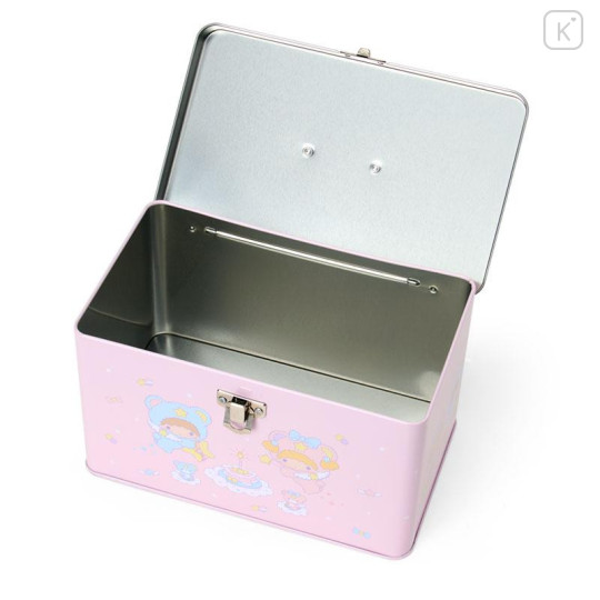Japan Sanrio Original Tin Can Storage Box - Little Twin Stars : Starry Sky Angel 50th Anniversary - 5