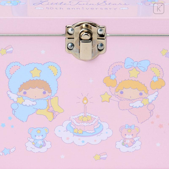 Japan Sanrio Original Tin Can Storage Box - Little Twin Stars : Starry Sky Angel 50th Anniversary - 6