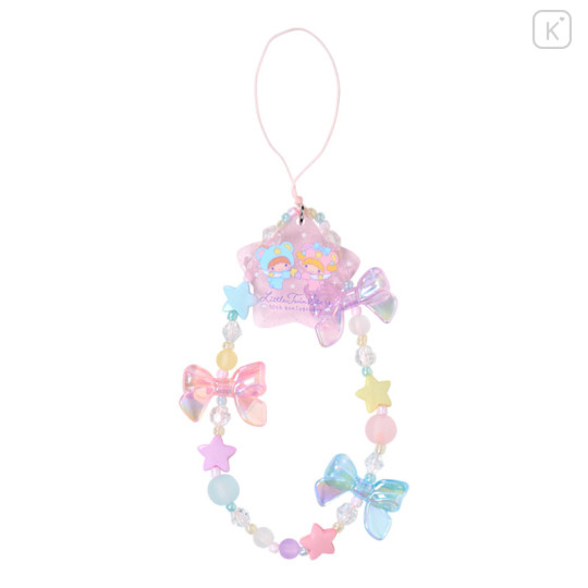 Japan Sanrio Original Beaded Hand Strap Phone Charm - Little Twin Stars : Starry Sky Angel 50th Anniversary - 2