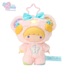 Japan Sanrio Original Mascot Holder - Little Twin Stars : Starry Sky Angel 50th Anniversary Lala Fine Face Puff Bear Costume