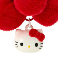 Japan Sanrio Original Swaying Ribbon Charm Keychain - Hello Kitty : I Love Hello Kitty Face - 2