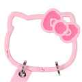Japan Sanrio Original Steel Carabiner - Hello Kitty : I Love Hello Kitty Face Pink - 3
