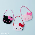 Japan Sanrio Original 2-sided Compact Mirror with Chain - Hello Kitty : I Love Hello Kitty Face - 5