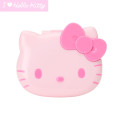 Japan Sanrio Original Mirror With Compact Hair Brush - Hello Kitty : I Love Hello Kitty Face Pink - 1