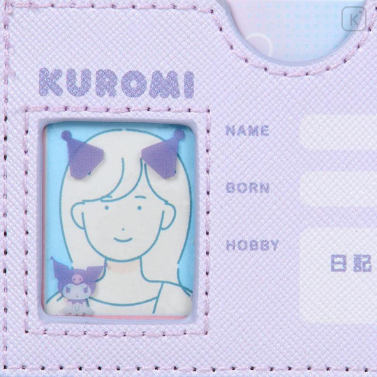 Japan Sanrio Card Case - Kuromi : Profile Face - 6