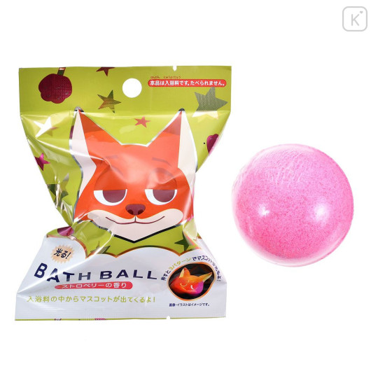 Japan Disney Store Bath Ball with Random Glowing Mascot - Zootopia : Nick Wilde Face Blind Box - 7