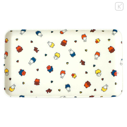 Japan Miffy Melamine Tray - Miffy : Dance With Friends - 1