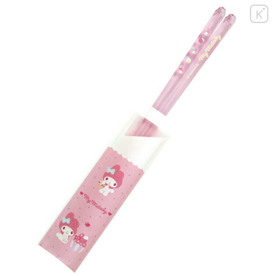 Japan Sanrio Clear Chopsticks 23cm - My Melody : Light Pink - 1