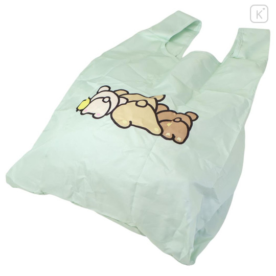 Japan San-X Eco Shopping Bag & Mascot Pouch - Rilakkuma : Mint Relax - 2