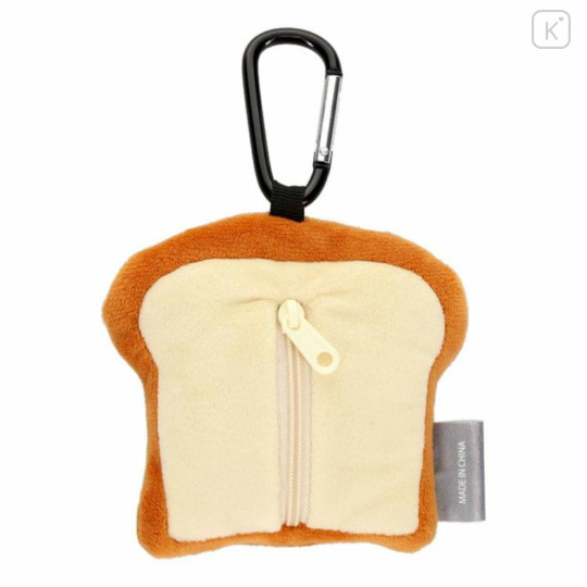 Japan Bread Thief Eco Shopping Bag & Mascot Pouch - Light Brown White - 3