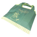 Japan Moomin Eco Shopping Bag - Little My & Snufkin : Green Yellow - 2