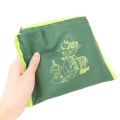 Japan Moomin Eco Shopping Bag - Little My & Snufkin : Green Yellow - 4