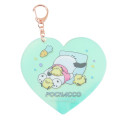 Japan Sanrio Aurora Acrylic Keychain - Pochacco : Sweet Dream Clear Heart - 1