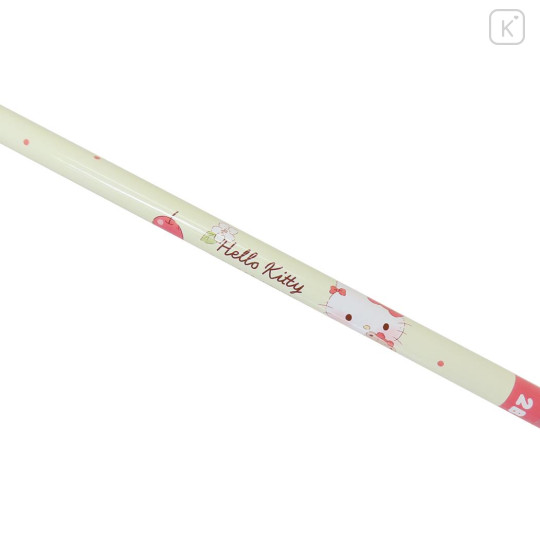 Japan Sanrio Mascot 2B Pencil - Hello Kitty & Tiny Chum : Light Yellow - 2