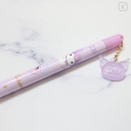 Japan Sanrio Mascot 2B Pencil - Kuromi & Baku Purple - 2